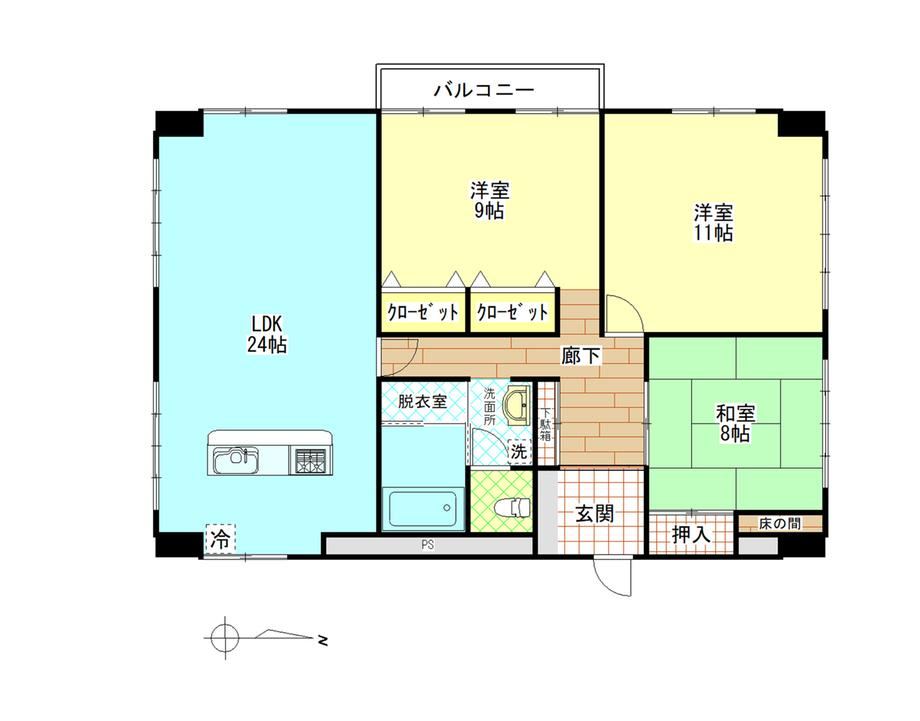 3LDK apartment in Beppu, Oita - Photo 1