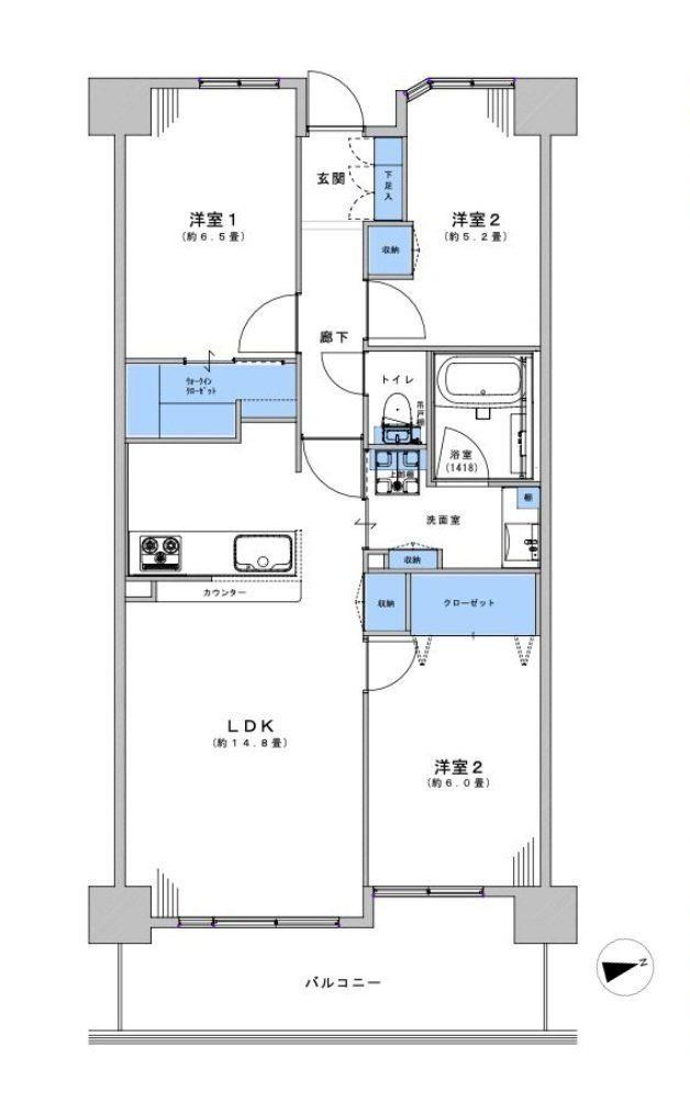 3LDK apartment in Kodaira, Tokyo - Photo 1