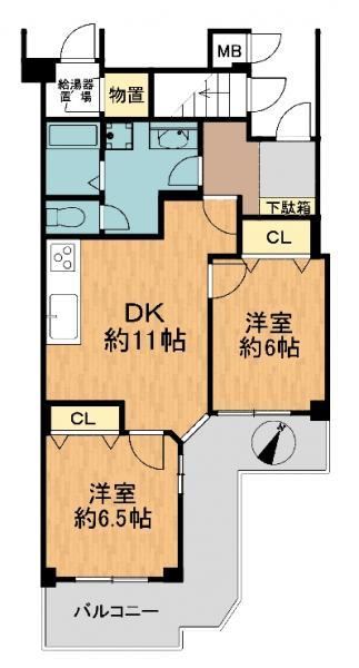 2LDK apartment in Tempaku Ward, Nagoya, Aichi - Photo 1