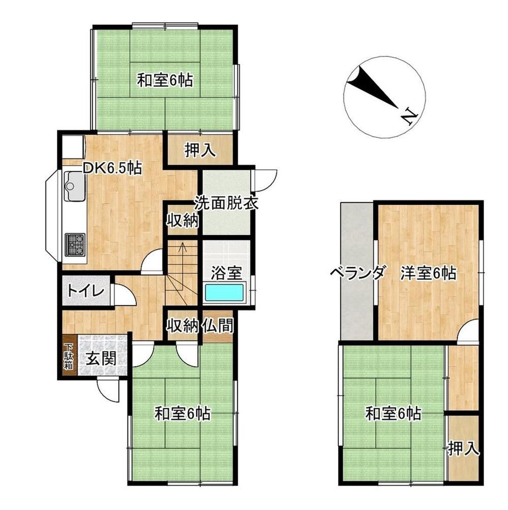 4DK house in Higashi Ward, Hiroshima - Photo 1