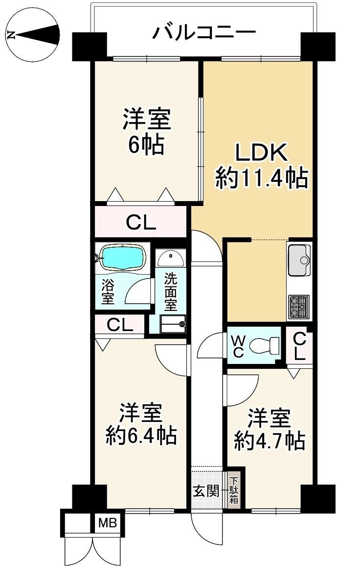 3LDK apartment in Nara, Nara - Photo 1