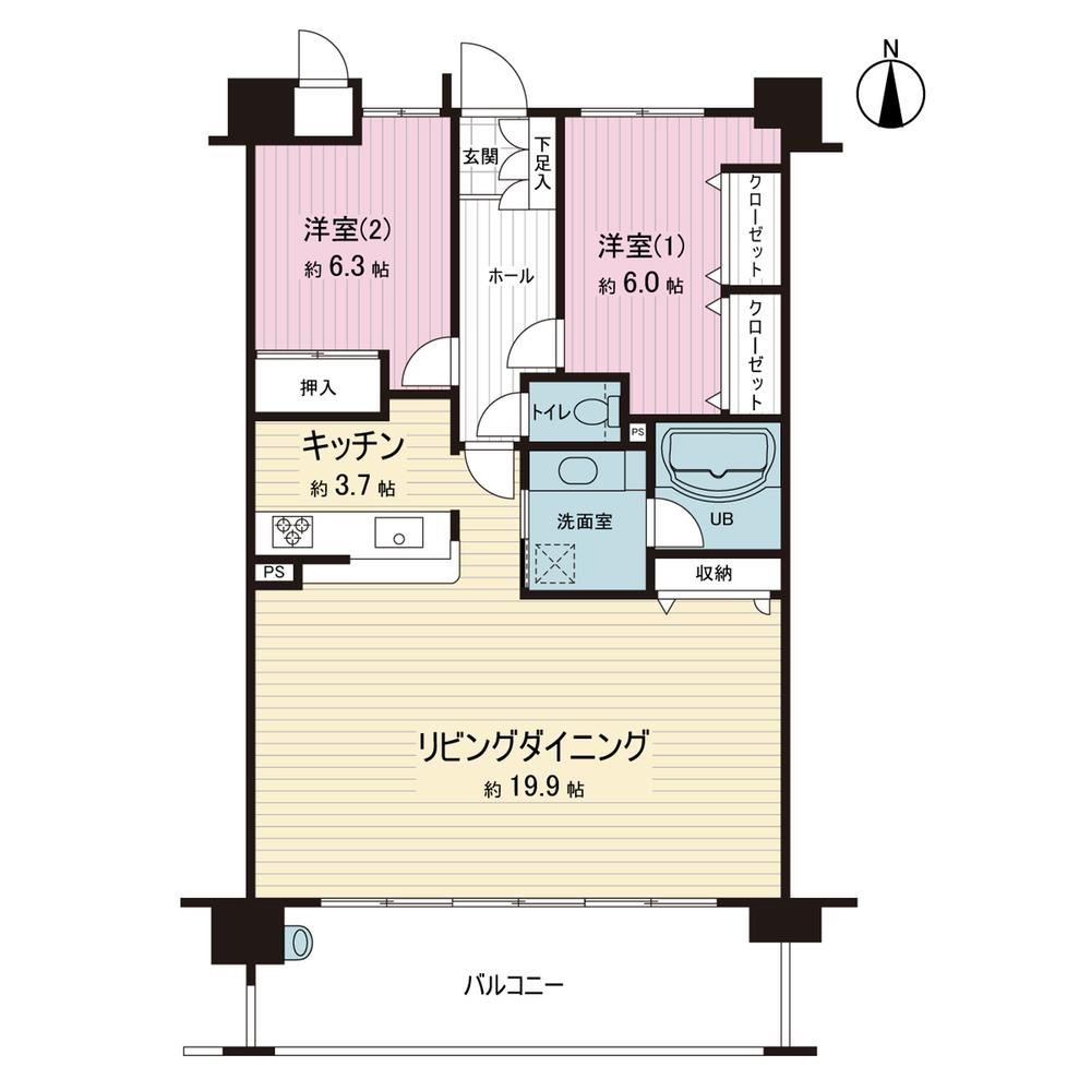 3LDK apartment in Nishi Ward, Nagoya, Aichi - Photo 1
