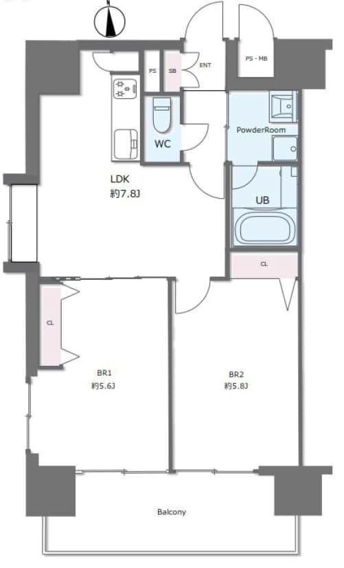 2DK apartment in Hakata Ward, Fukuoka - Photo 1