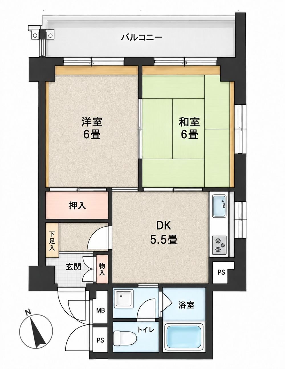 2DK apartment in Kita Ward, Tokyo - Photo 1