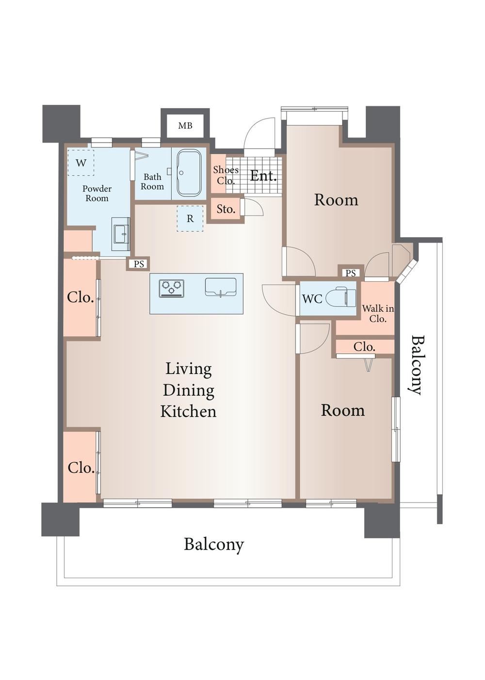 2LDK apartment in Sumida Ward, Tokyo - Photo 1