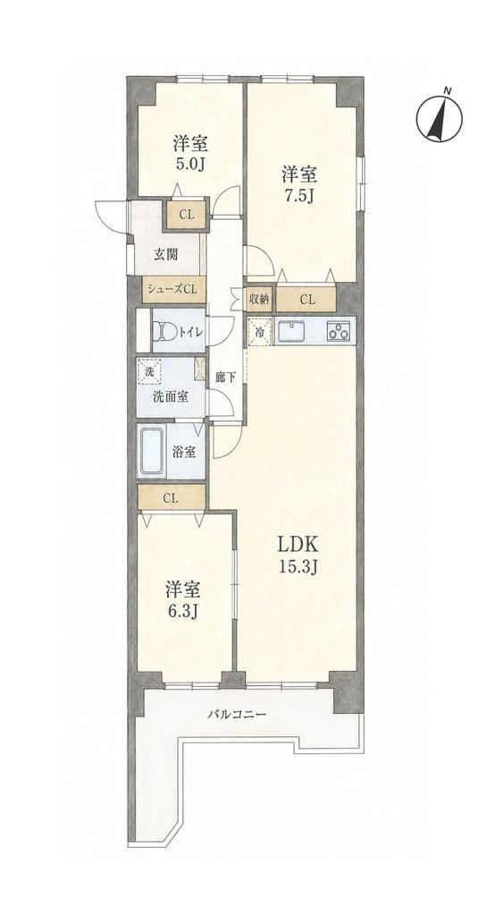 3LDK apartment in Moriyama Ward, Nagoya, Aichi - Photo 1
