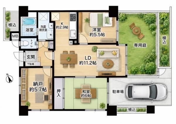 3LDK apartment in Suminoe Ward, Osaka - Photo 1