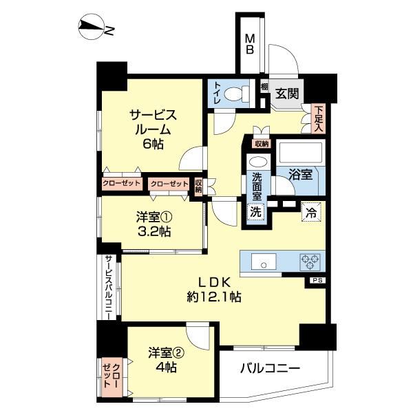 2LDK+S apartment in Setagaya Ward, Tokyo - Photo 1