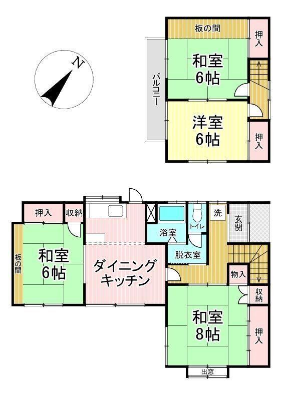 4DK house in Taihaku Ward, Sendai, Miyagi - Photo 1