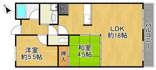 2LDK apartment in Kawachinagano, Osaka - Photo 1