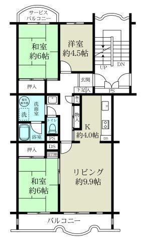 3LDK apartment in Hanno