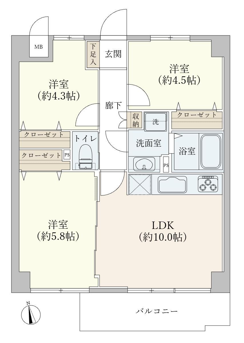 3LDK apartment in Katsushika Ward, Tokyo - Photo 1