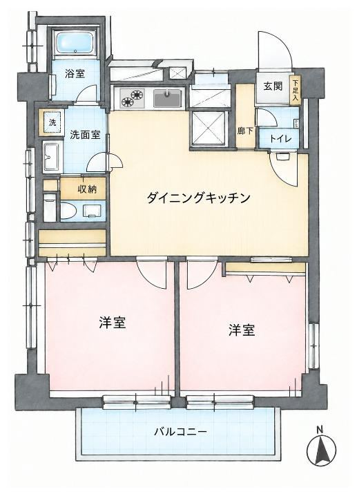 2DK apartment in Ota Ward, Tokyo - Photo 1