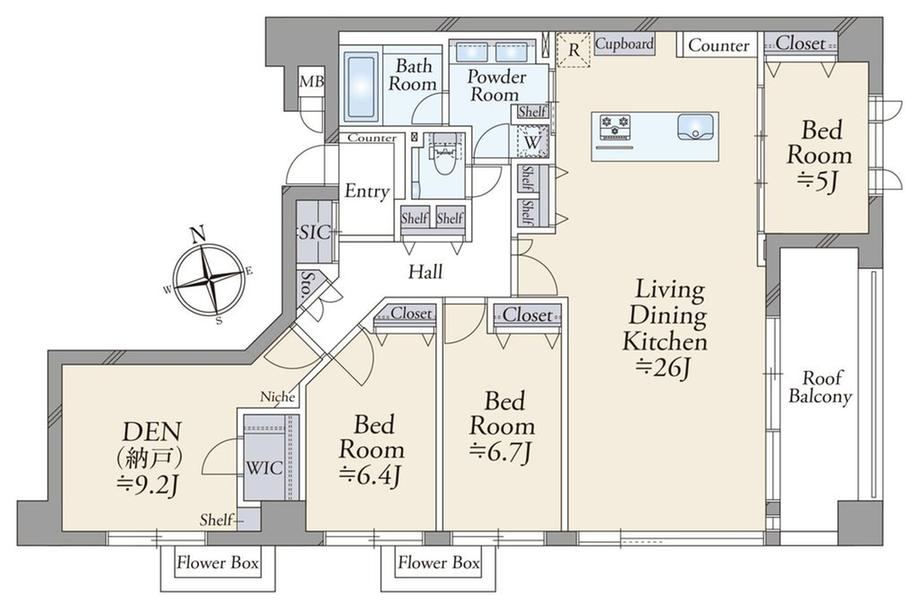 3LDK+S apartment in Naka Ward, Yokohama, Kanagawa - Photo 1