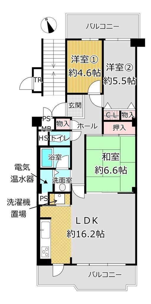 3LDK apartment in Higashi Ward, Sakai, Osaka - Photo 1