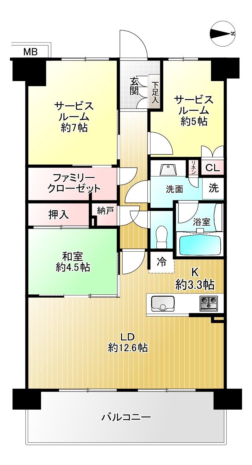 3LDK apartment in Takatsuki, Osaka - Photo 1