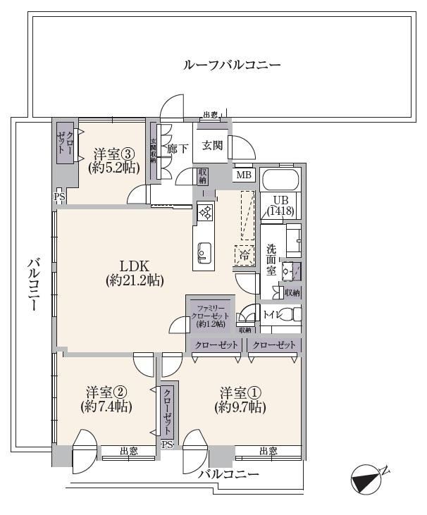 3LDK apartment in Itabashi Ward, Tokyo - Photo 1