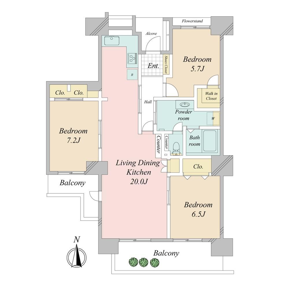 3LDK apartment in Yachiyo, Chiba - Photo 1