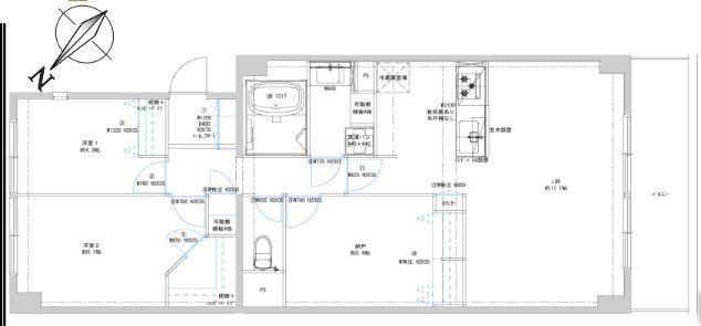 3LDK apartment in Koto Ward, Tokyo - Photo 1