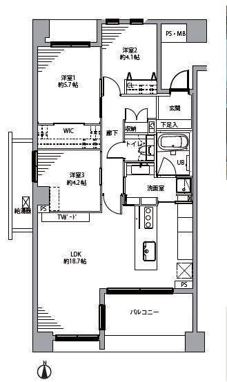 3LDK apartment in Setagaya Ward, Tokyo - Photo 1