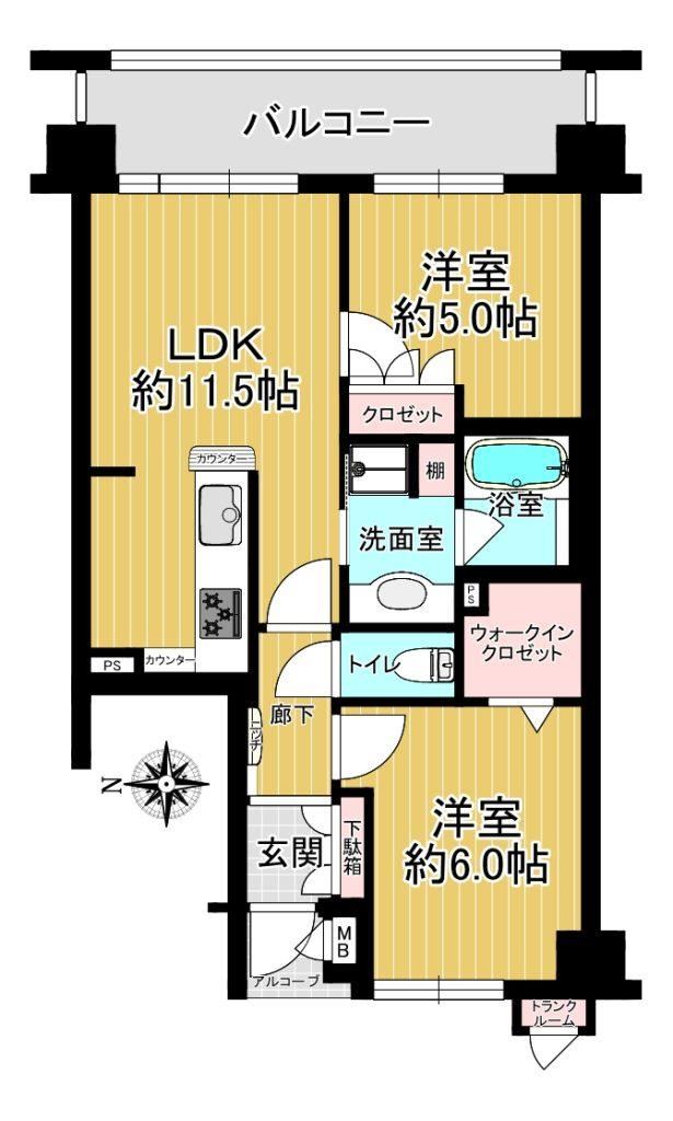 2LDK apartment in Shimogyo Ward, Kyoto - Photo 1