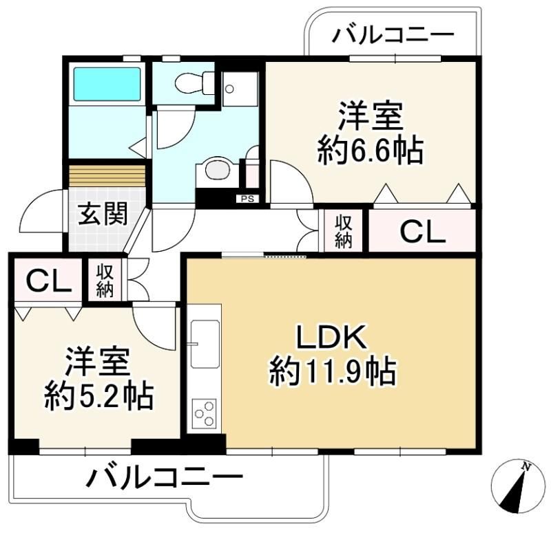 2LDK apartment in Yawata, Kyoto - Photo 1