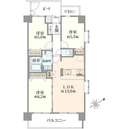 3LDK apartment in Kawagoe, Saitama - Photo 1
