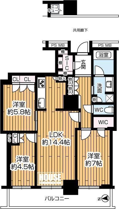 3LDK apartment in Nishi Ward, Osaka - Photo 1