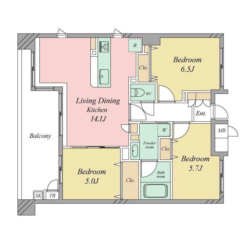 3LDK apartment in Amagasaki, Hyogo - Photo 1