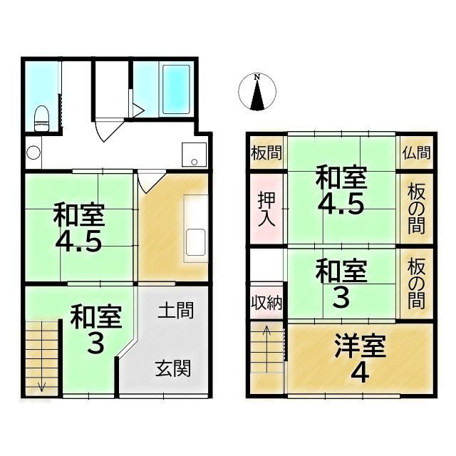 5K house in Kamigyo Ward, Kyoto - Photo 1