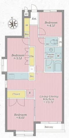 3LDK apartment in Mitaka, Tokyo - Photo 1