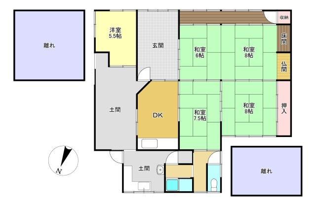 5DK house in Higashiomi, Shiga - Photo 1