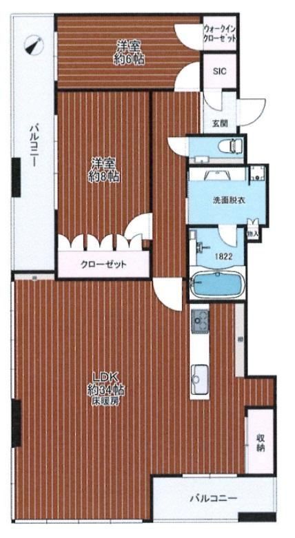 2LDK apartment in Kita Ward, Osaka - Photo 1