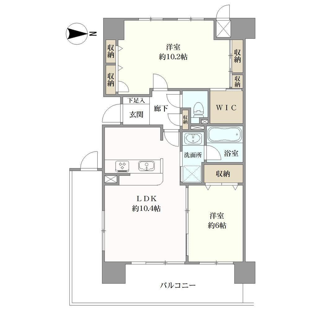 2LDK apartment in Kita Ward, Okayama - Photo 1