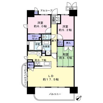 3LDK apartment in Nishinari Ward