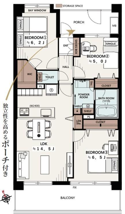 3LDK apartment in Takatsu Ward, Kawasaki, Kanagawa - Photo 1