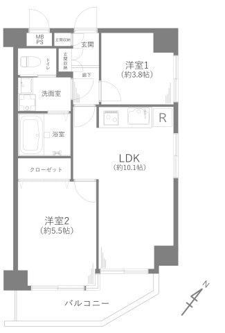 2LDK apartment in Ebina, Kanagawa - Photo 1