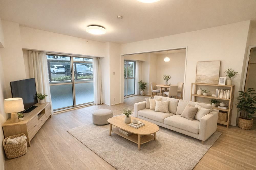 2LDK+S apartment in Settsu, Osaka - Photo 1