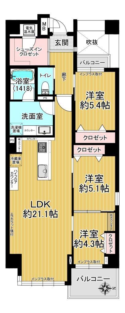 3LDK apartment in Nakagyo Ward, Kyoto - Photo 1