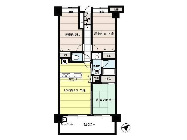 3LDK apartment in Hanamigawa Ward, Chiba - Photo 1