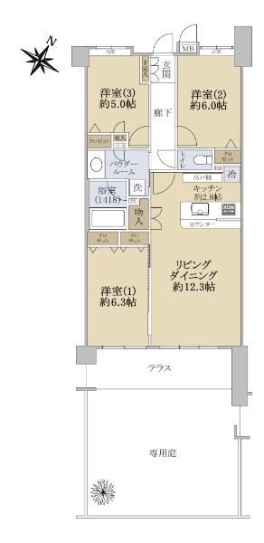 3LDK apartment in Hiratsuka, Kanagawa - Photo 1