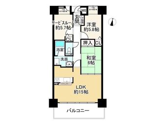 2LDK+S apartment in Nishiwaki