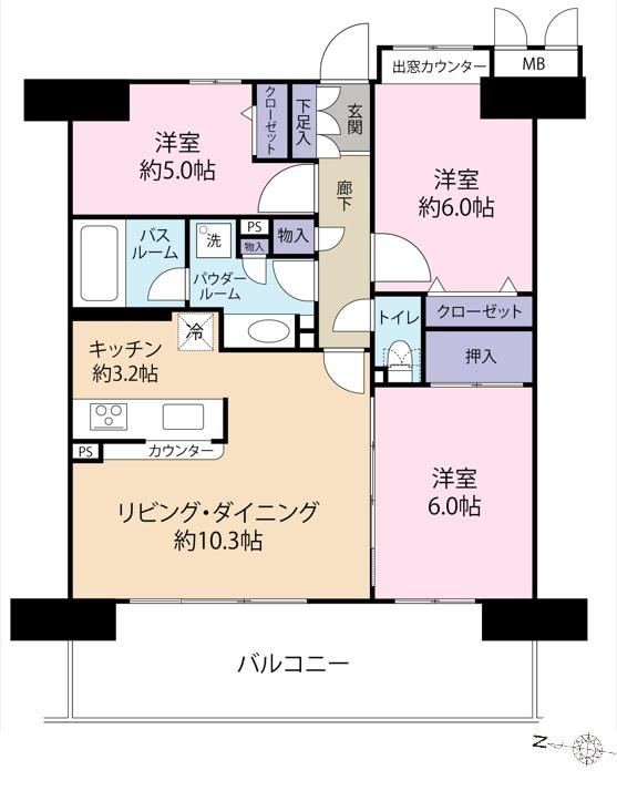 3LDK apartment in Koto Ward, Tokyo - Photo 1