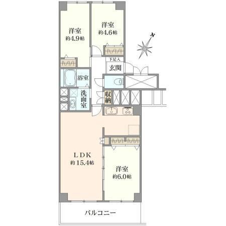 3LDK apartment in Ichikawa, Chiba - Photo 1