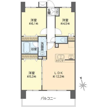 3LDK apartment in Ichikawa, Chiba - Photo 1