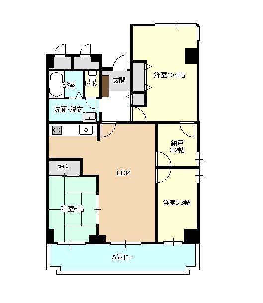 3LDK+S apartment in Funabashi, Chiba - Photo 1