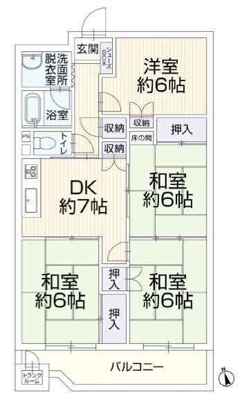 4DK apartment in Shimizu Ward, Shizuoka - Photo 1