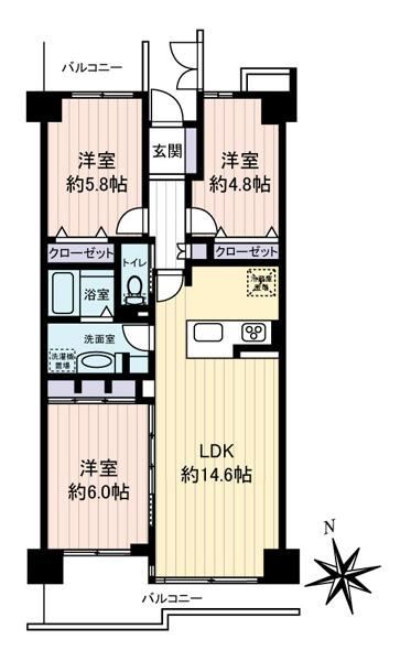 3LDK apartment in Kawaguchi, Saitama - Photo 1