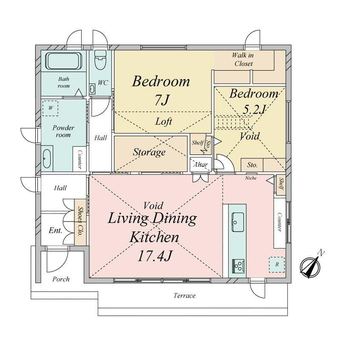 2LDK house in Joso