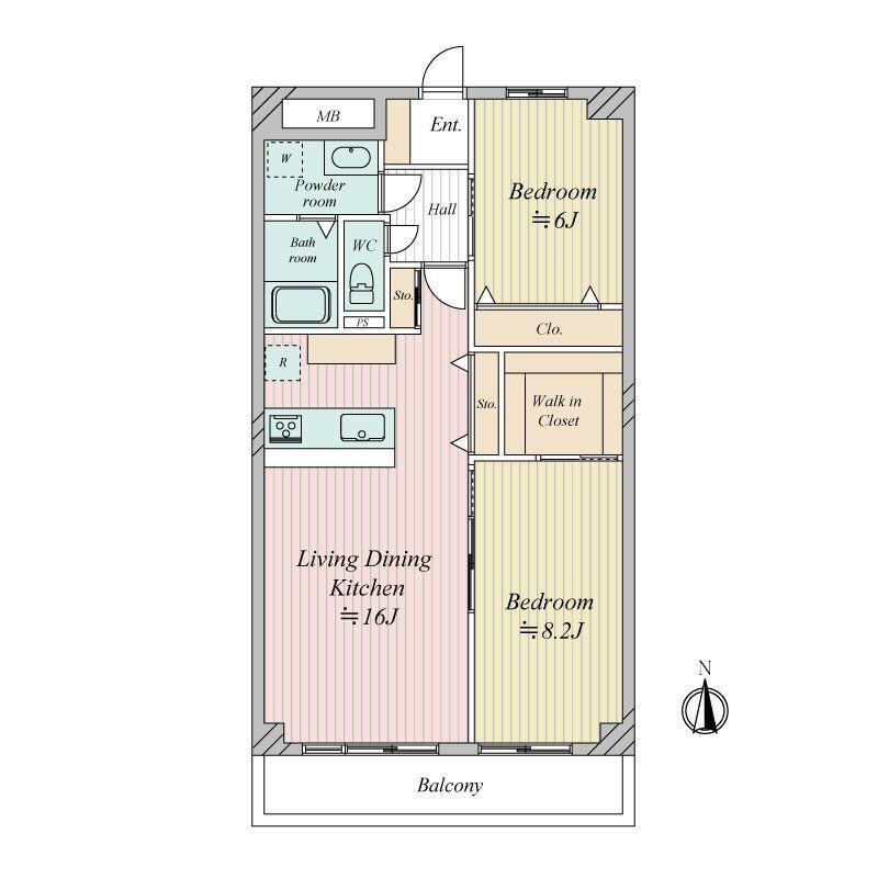 2LDK apartment in Abeno Ward, Osaka - Photo 1